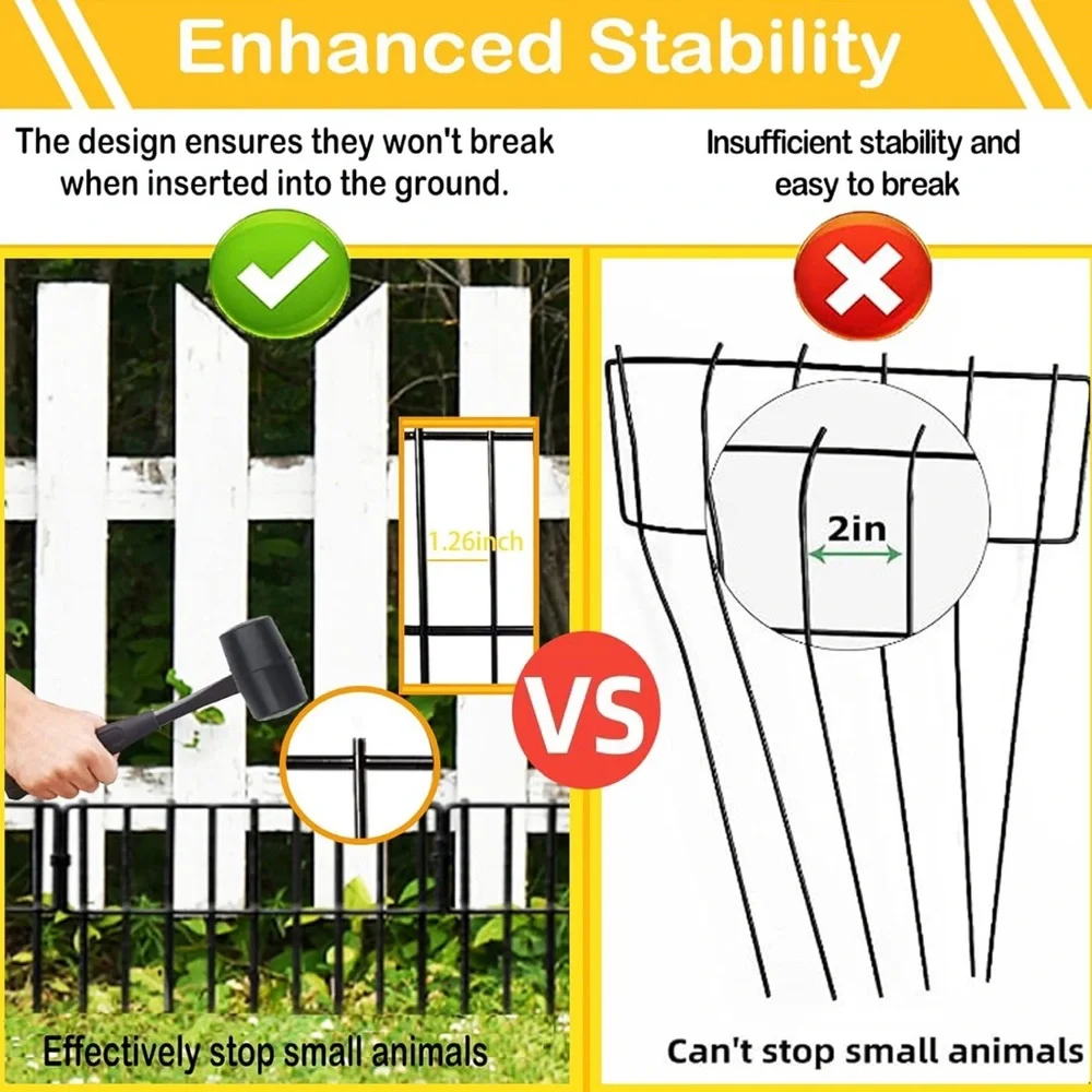 Black Pet Fence Barrier 10 pcs